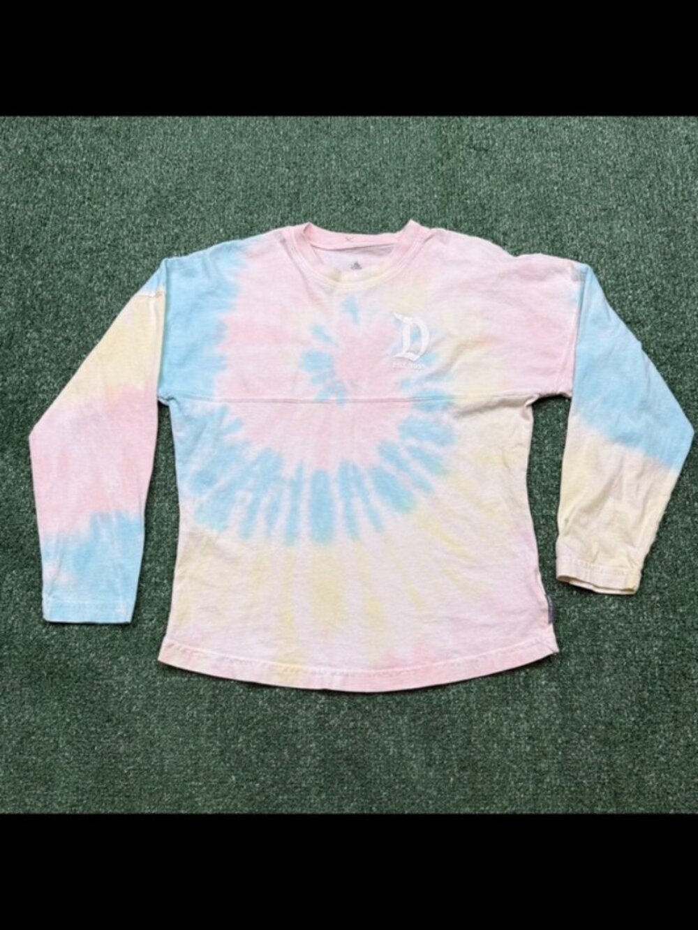 Disney Spirt Jersey YOUTH Size XL Multicolor Long Sleeve Tie Dye